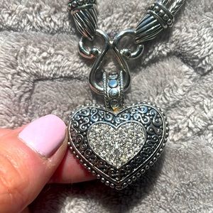 Liz Sophia heart 17” adjustable choker